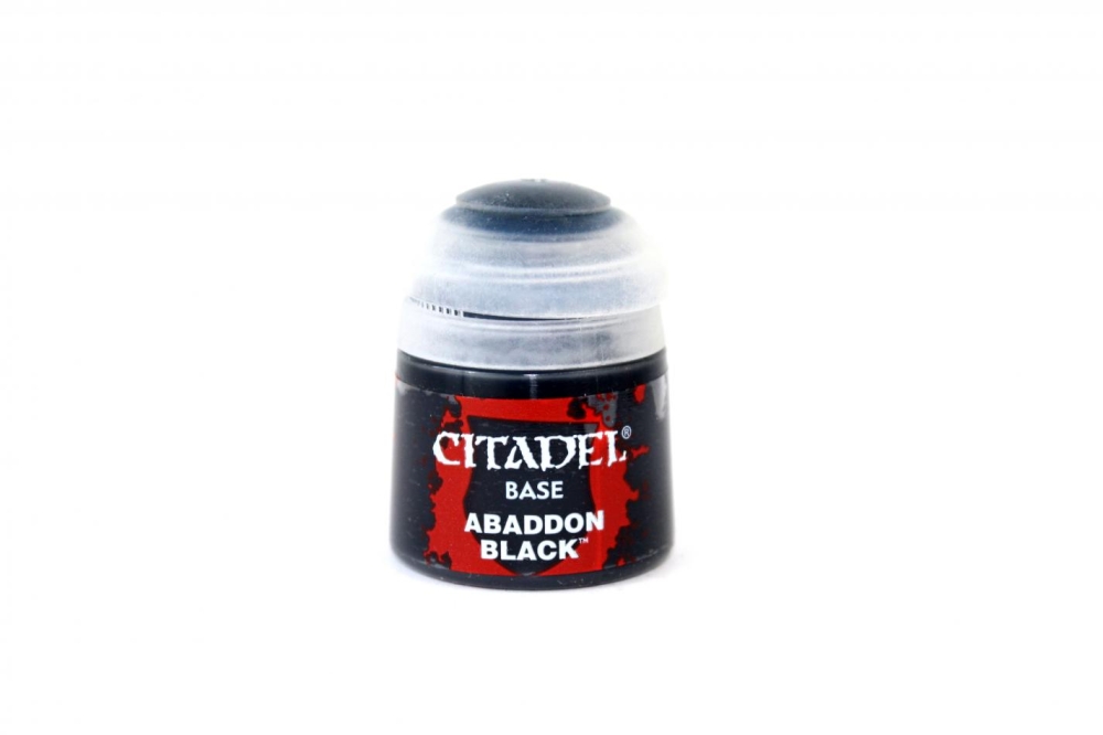 Citadel Base Paint Abaddon Black - Black Dragon Miniatures